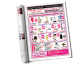 24 hours magazine advertising design for for the cosmetics and parfume retail company
