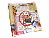 24 hours magazine ad design for for the Parfumeria parfume retail company