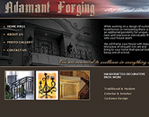 website design for iron designer image