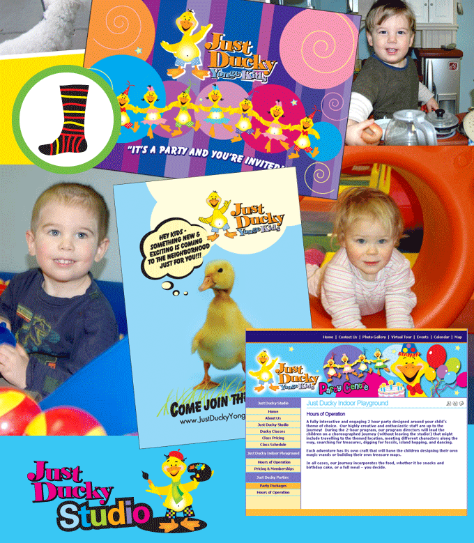 sample of brand identity design for just Ducky 3
