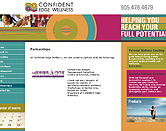web design sample for wellness company