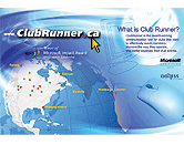 poster design for trade show for clubrunner.ca
