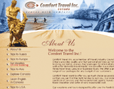graphic and web design for travel agency website Toronto Canada image