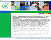 website design for global fish trader image