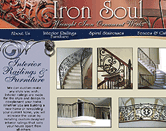 website design for iron work image