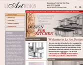 Web Design for home and garden industry Le Art DEsign image