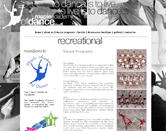 web design for dance image