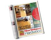 Home and Garden magazine advertising design for for the hardwood company