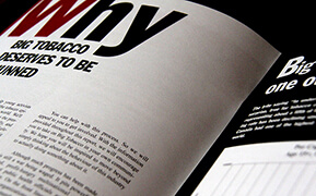 Non Smokers Rights Association. Campaign Brochures Design. Case Study.