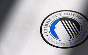 Currency House. Logo Design. Website “look and feel” Design.