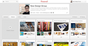 Pinterest business page setup and design