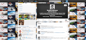 twitter account design for business