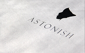 Astonish. Brand Identity Development. Signage Design. Packaging Design.