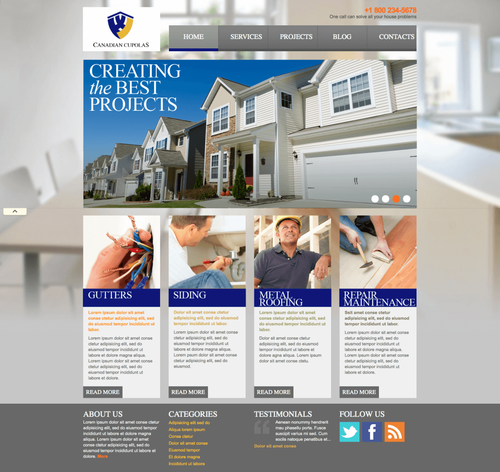 Web design for Cupola