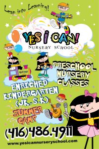 yes I can nursery school sign