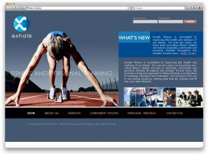 Webdesign sample for health clinic