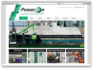 website design for manufacturing sample