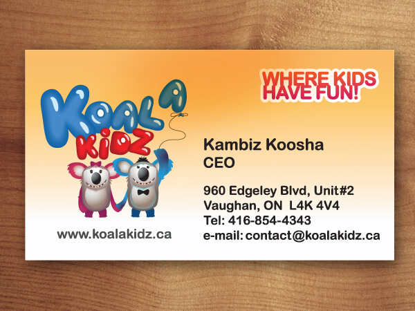 kids buisness cards
