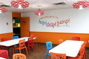 Branded Party Room design by New Design Group