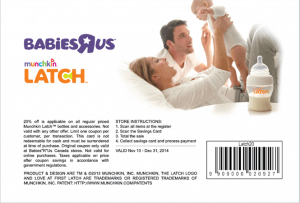 advert design for munchkin and babies R Us
