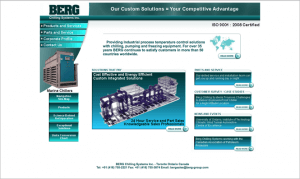 Manufacturing Website Homepage before redesign