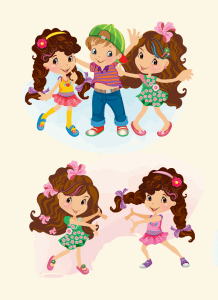 Kids Playground Logo with Characters by New Design Group