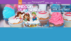 Kids Indoor Playground Website Page by New Design Group