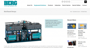 Manufacturing Company Website with Interactive Page by New Design Group