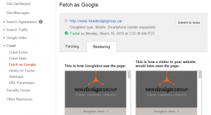 Fetch As Google Mobile