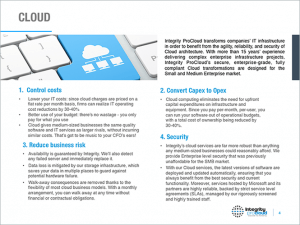 Integrity Website page screenshot