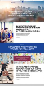 Innovate Purpose website design