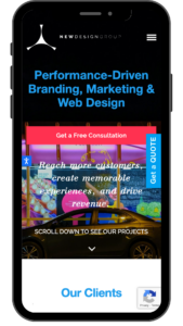 Mobile Responsive Site Screenshot of newdesigngroup.ca