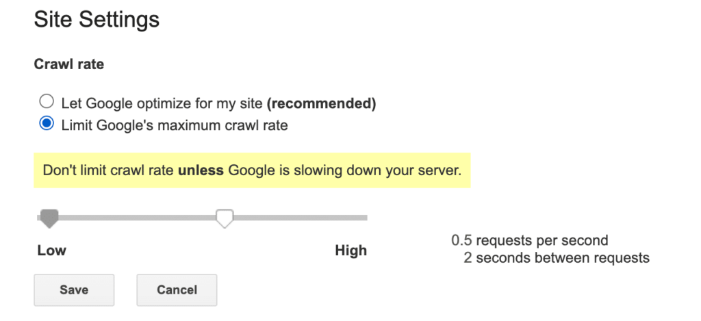 Googlebot crawl rate tool is now gone